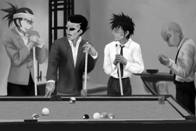 Thug Pack - Renji, Iba, Hisagi, Ikakku, Bleach